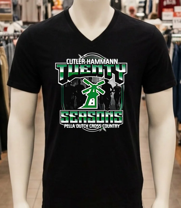 Cutler Hammann Twenty Seasons Pella Dutch Cross Country Logo Shirt - balck-shirt Cutler Hammann Twenty Seasons Pella Dutch Cross Country Logo Shirt Balck Shirt