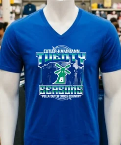 Cutler Hammann Twenty Seasons Pella Dutch Cross Country Logo Shirt