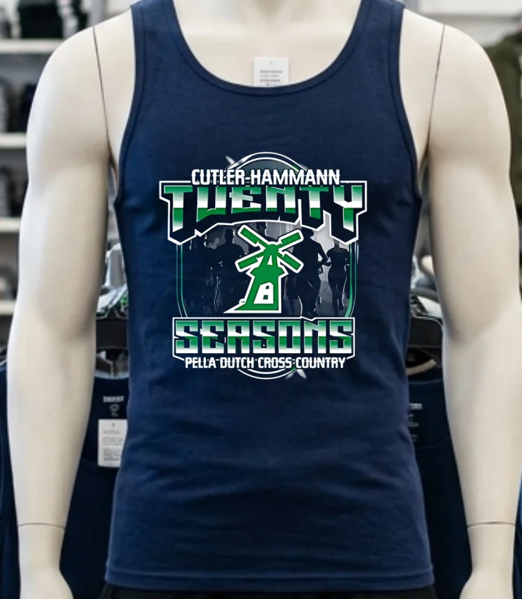 Cutler Hammann Twenty Seasons Pella Dutch Cross Country Logo Shirt - navy-shirt Cutler Hammann Twenty Seasons Pella Dutch Cross Country Logo Shirt Navy Shirt