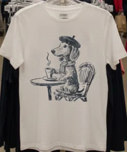 Dachshund Dog Coffee Vintage Shirt White T Shirt 2