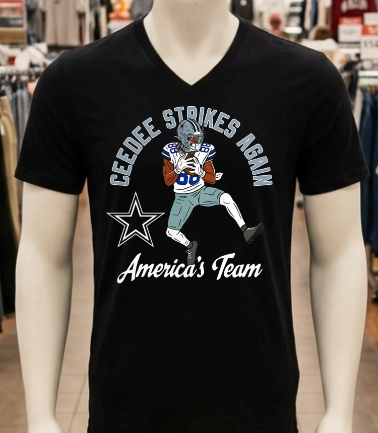 Dallas Cowboys Ceedee Strikes Again America S Team Shirt - balck-shirt Dallas Cowboys Ceedee Strikes Again Americas Team Shirt Balck Shirt