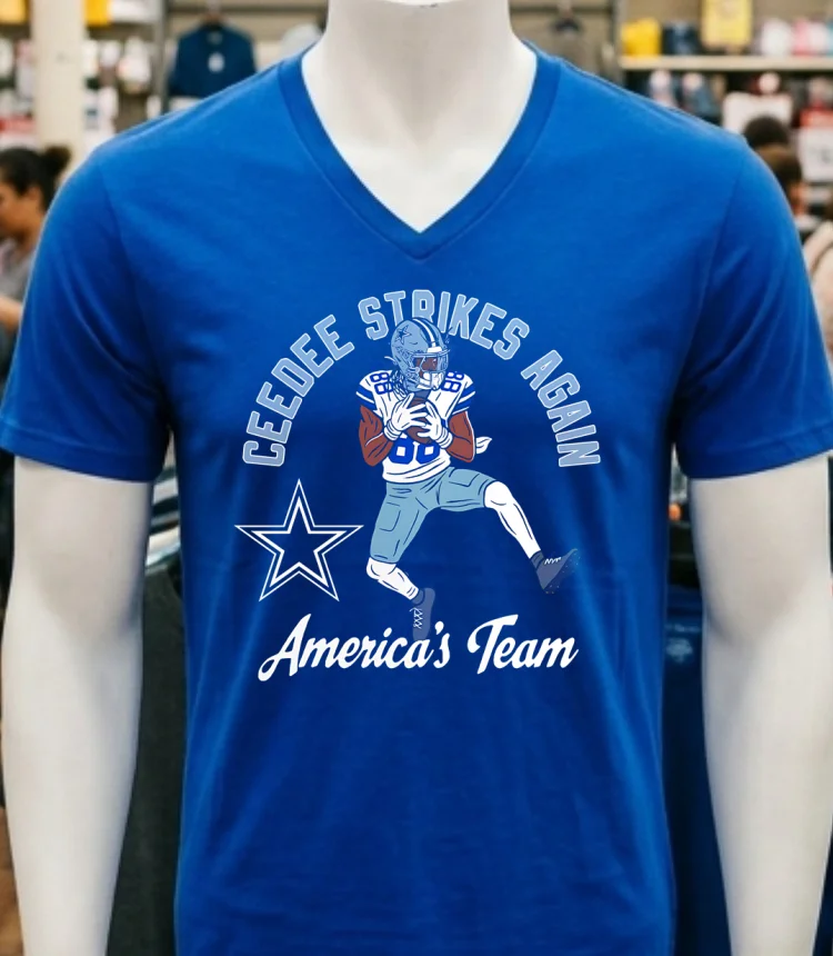 Dallas Cowboys Ceedee Strikes Again America S Team Shirt - navy-shirt Dallas Cowboys Ceedee Strikes Again Americas Team Shirt Navy Shirt 2