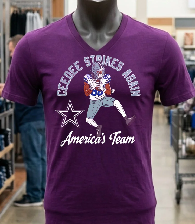 Dallas Cowboys Ceedee Strikes Again Americas Team Shirt Purple Shirt