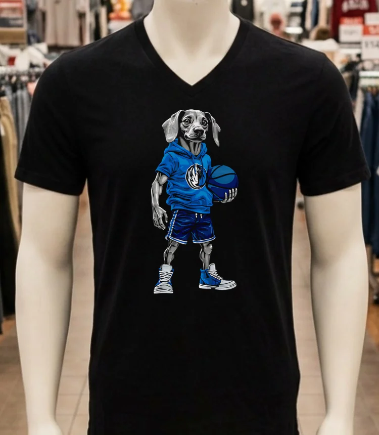 Dallas Mavericks Dachshund Hoop Dogs Shirt - balck-shirt Dallas Mavericks Dachshund Hoop Dogs Shirt Balck Shirt 1