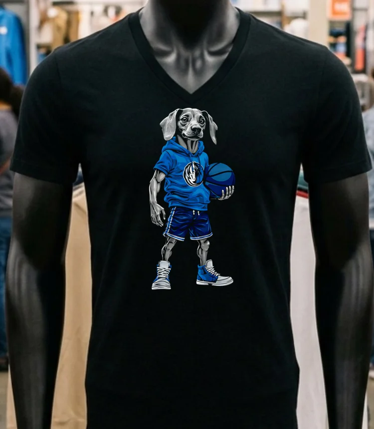 Dallas Mavericks Dachshund Hoop Dogs Shirt - balck-shirt Dallas Mavericks Dachshund Hoop Dogs Shirt Balck Shirt