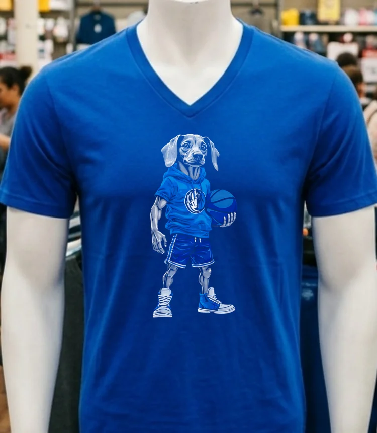 Dallas Mavericks Dachshund Hoop Dogs Shirt - navy-shirt Dallas Mavericks Dachshund Hoop Dogs Shirt Navy Shirt 1