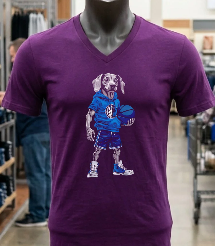 Dallas Mavericks Dachshund Hoop Dogs Shirt - purple-shirt Dallas Mavericks Dachshund Hoop Dogs Shirt Purple Shirt