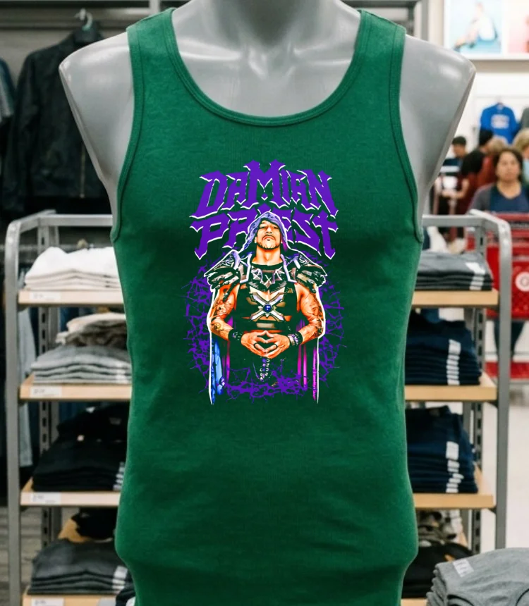 Damian Priest Wwe Classic Shirt - green-shirt Damian Priest Wwe Classic Shirt Green Shirt
