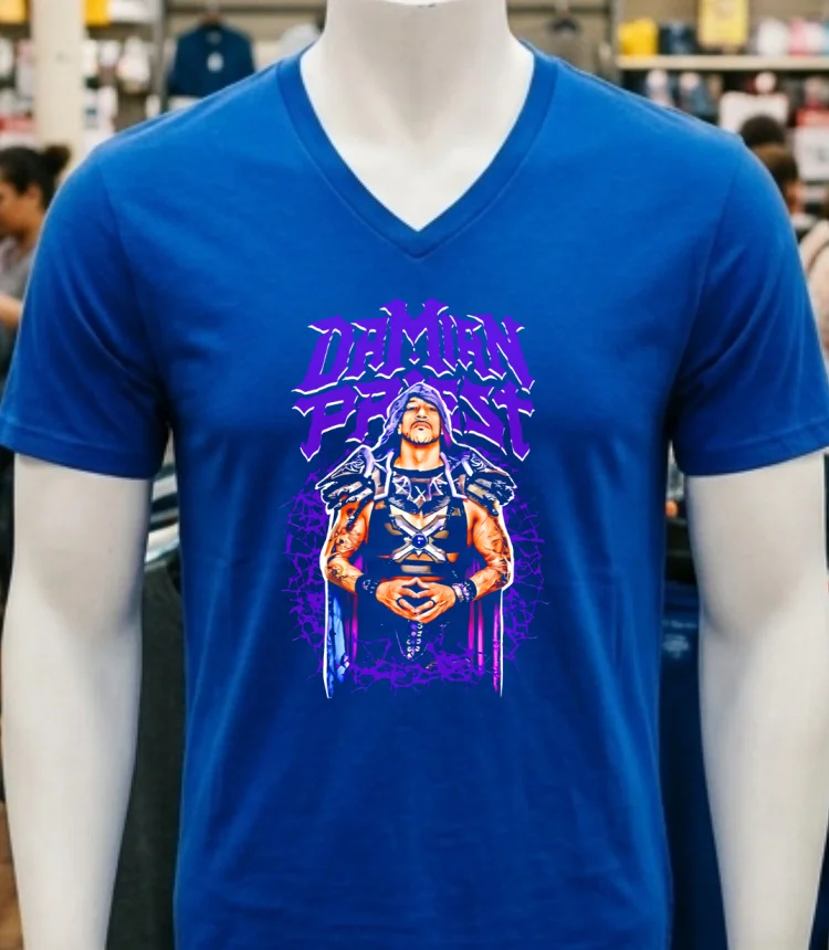 Damian Priest Wwe Classic Shirt - navy-shirt Damian Priest Wwe Classic Shirt Navy Shirt 2