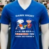 Damn Right I Am A Astros Fan Now And Forever Snoopy And Charlie Brown Shirt Navy Shirt 2