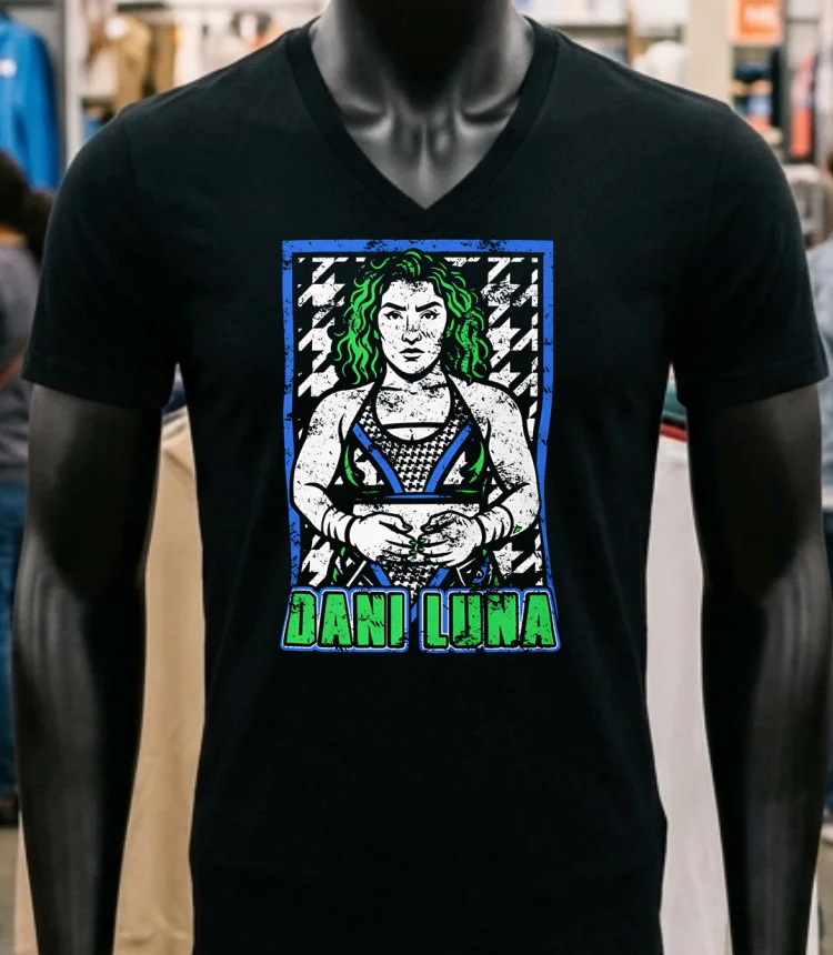 Dani Luna Dogstooth Retro Shirt - balck-shirt Dani Luna Dogstooth Retro Shirt Balck Shirt