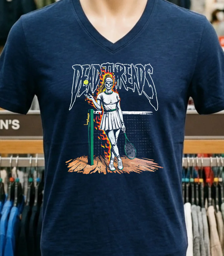 Dead Threads Tennis Female Skeleton Shirt - navy-shirt Dead Threads Tennis Female Skeleton Shirt Navy Shirt 1