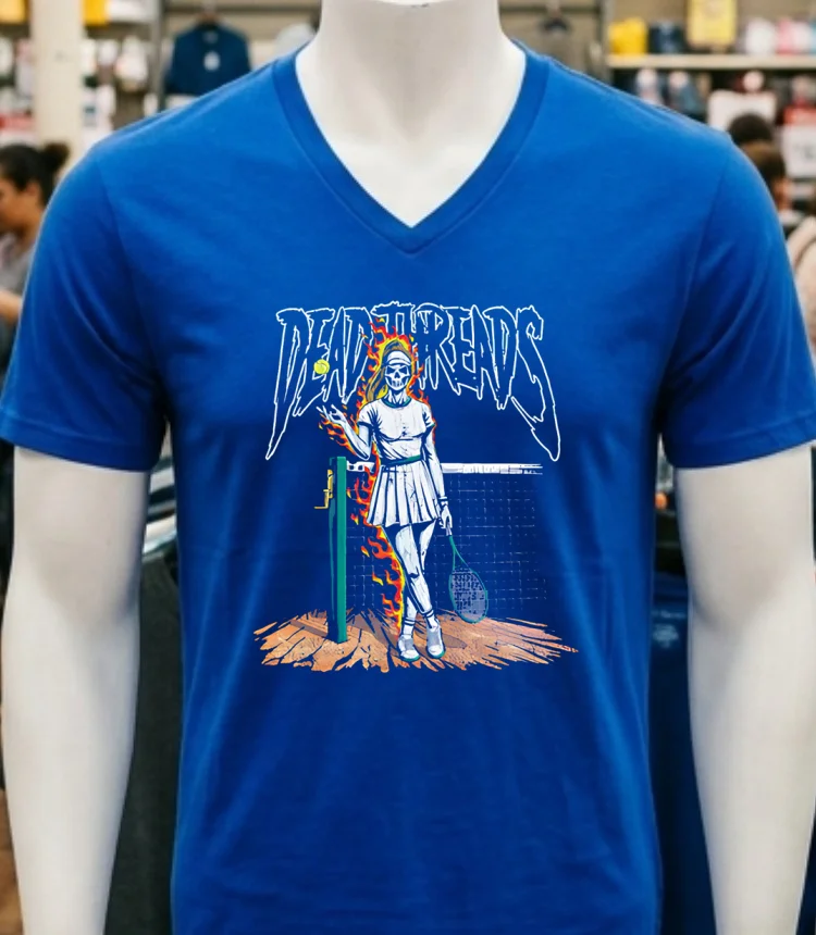 Dead Threads Tennis Female Skeleton Shirt Navy Shirt 2