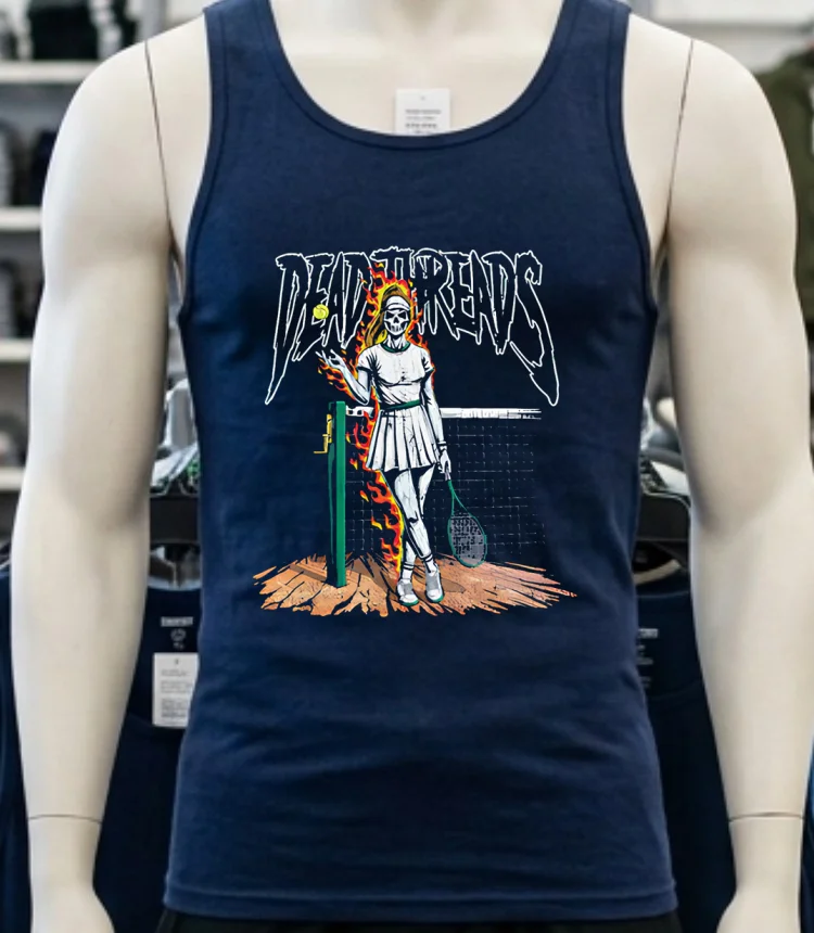 Dead Threads Tennis Female Skeleton Shirt - navy-shirt Dead Threads Tennis Female Skeleton Shirt Navy Shirt
