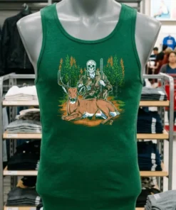 Deer Hunting Hunter Skeleton Shirt