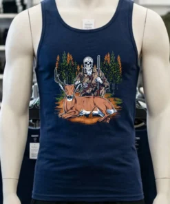 Deer Hunting Hunter Skeleton Shirt
