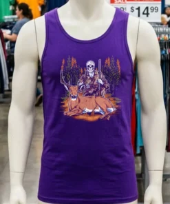 Deer Hunting Hunter Skeleton Shirt