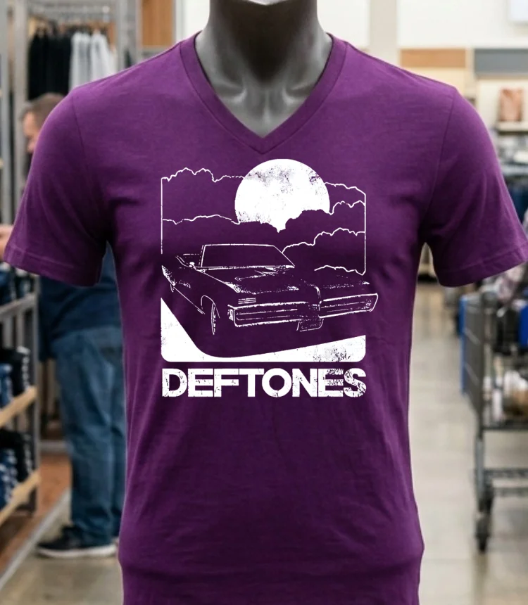 Deftones Car Mom Retro Shirt - purple-shirt Deftones Car Mom Retro Shirt Purple Shirt 1
