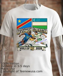Democratic Republic Of Congo Vs Uzbekistan World Cup 2026 T Shirt