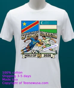 Democratic Republic Of Congo Vs Uzbekistan World Cup 2026 T Shirt White T Shirt 20