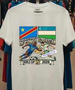 Democratic Republic Of Congo Vs Uzbekistan World Cup 2026 T Shirt