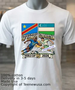 Democratic Republic Of Congo Vs Uzbekistan World Cup 2026 T Shirt