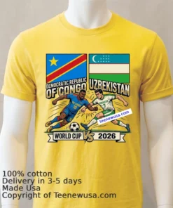 Democratic Republic Of Congo Vs Uzbekistan World Cup 2026 T Shirt
