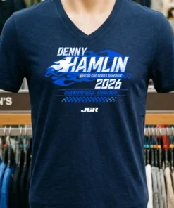 Denny Hamlin Nascar Cup Series Schedule 2026 Chesterfield Virginia Shirt