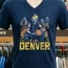 Denver Basketball American Team Sports Retro Shirt Navy Shirt 1
