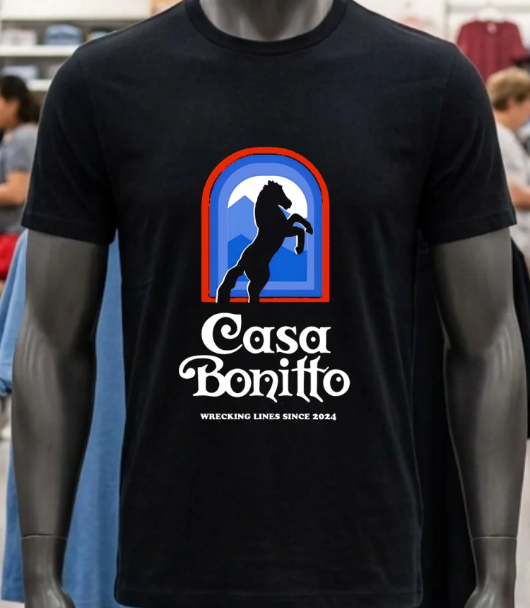 Denver Broncos Casa Bonitto Wrecking Lines Since 2024 Shirt - balck-shirt Denver Broncos Casa Bonitto Wrecking Lines Since 2024 Shirt Balck Shirt