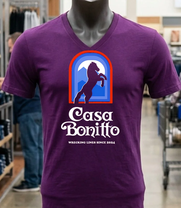 Denver Broncos Casa Bonitto Wrecking Lines Since 2024 Shirt Purple Shirt 1