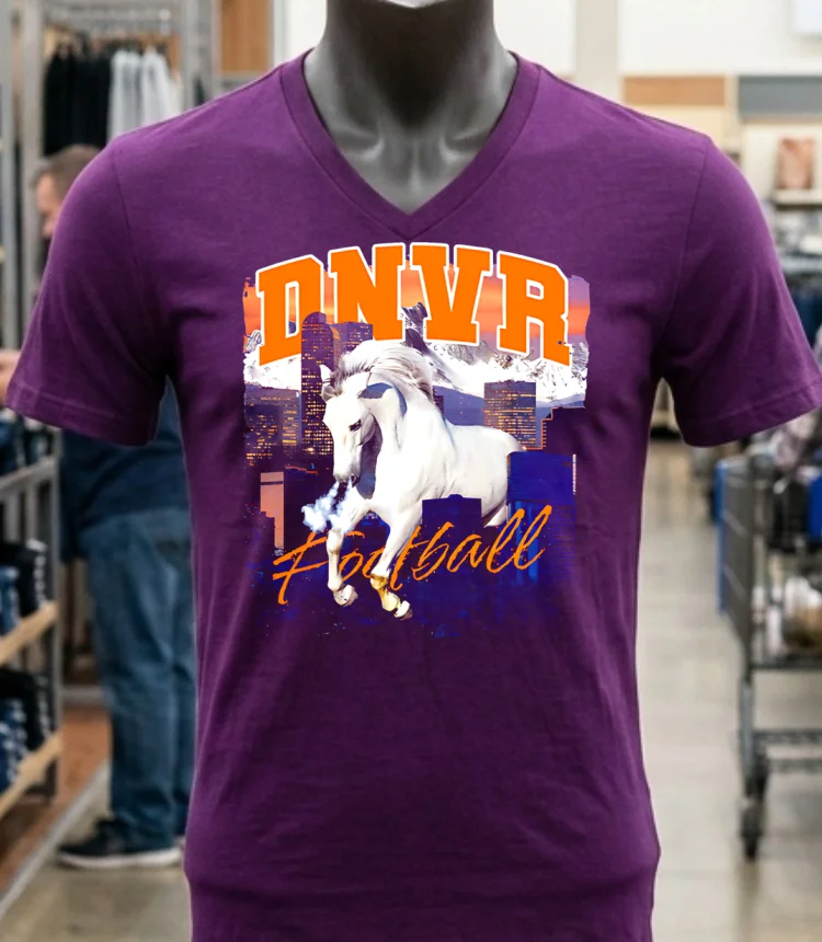 Denver Broncos Dnvr Football Shirt - purple-shirt Denver Broncos Dnvr Football Shirt Purple Shirt 1