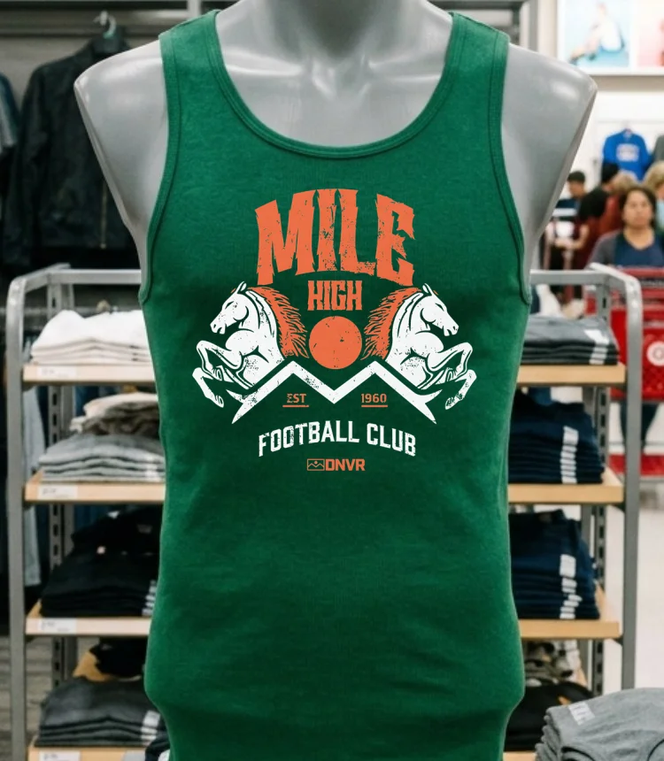Denver Broncos Dnvr Mile High Fc Football Club Est 1960 Shirt Green Shirt