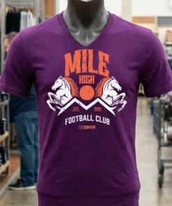 Denver Broncos Dnvr Mile High Fc Football Club Est 1960 Shirt