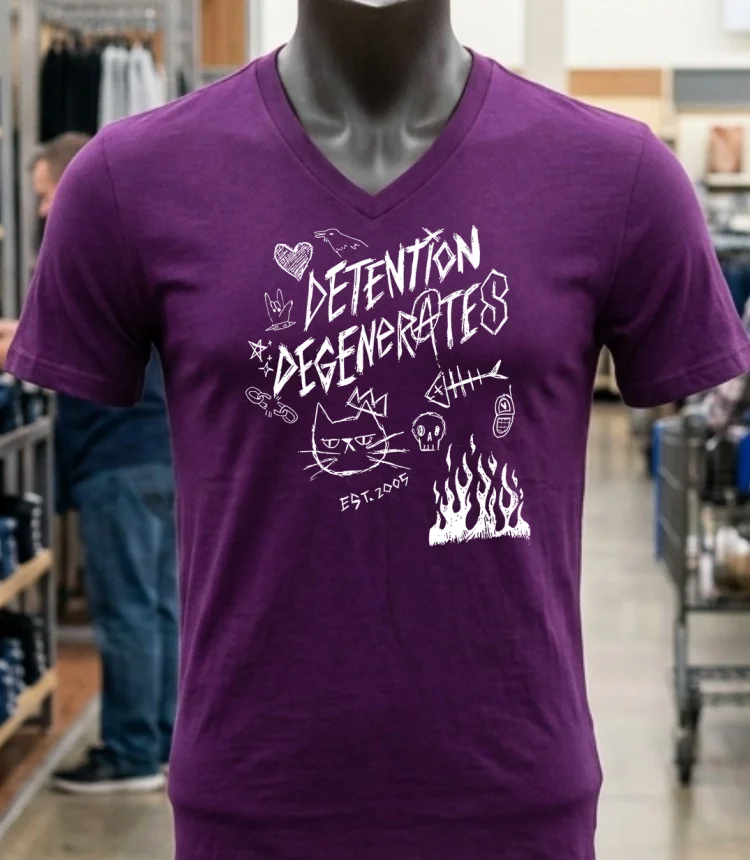Detention Degenerate Est 2025 Shirt Purple Shirt 1