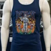 Detroit Baseball Tigers Graphic Skeleton Shirt Navy Shirt