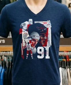 Detroit Red Wings X Sergei Fedorov Signature Red Shirt