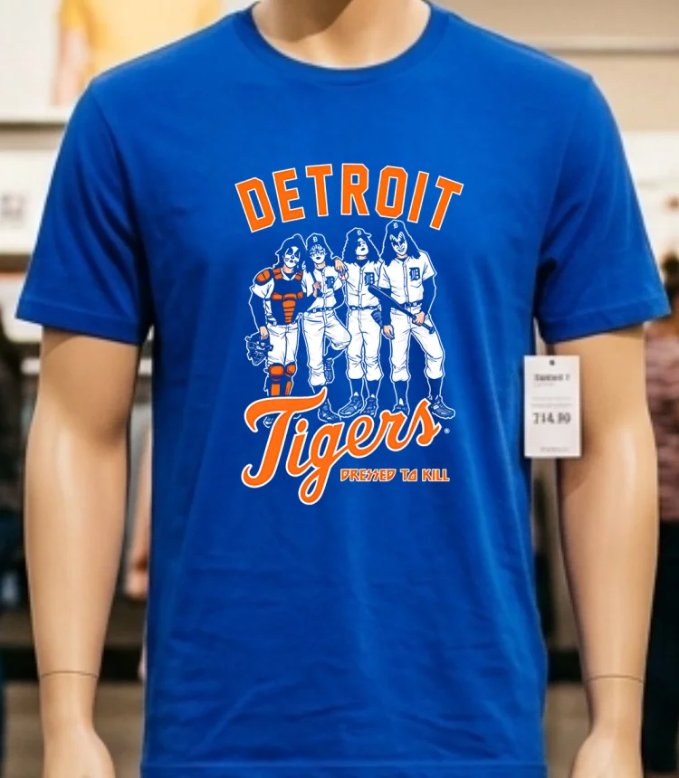 Detroit Tigers Dressed To Kill Shirt - blue-shirt Detroit Tigers Dressed To Kill Shirt Blue Shirt