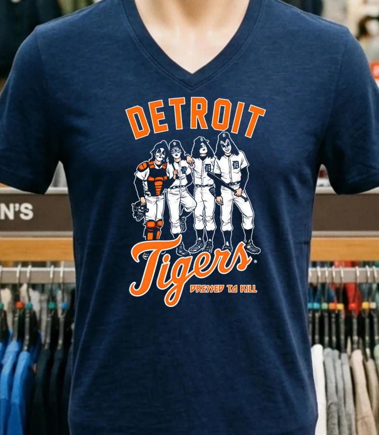 Detroit Tigers Dressed To Kill Shirt - navy-shirt Detroit Tigers Dressed To Kill Shirt Navy Shirt 1