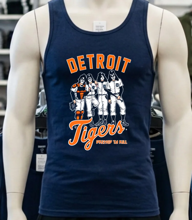 Detroit Tigers Dressed To Kill Shirt - navy-shirt Detroit Tigers Dressed To Kill Shirt Navy Shirt