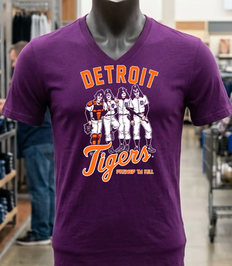 Detroit Tigers Dressed To Kill Shirt Purple Shirt 1