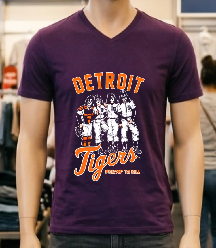 Detroit Tigers Dressed To Kill Shirt - purple-shirt Detroit Tigers Dressed To Kill Shirt Purple Shirt