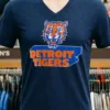 Detroit Tigers Logo Vintage Shirt Navy Shirt 1