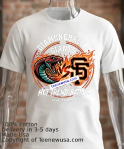 Diamondbacks Vs Giants Fan Sports T Shirt White T Shirt 2