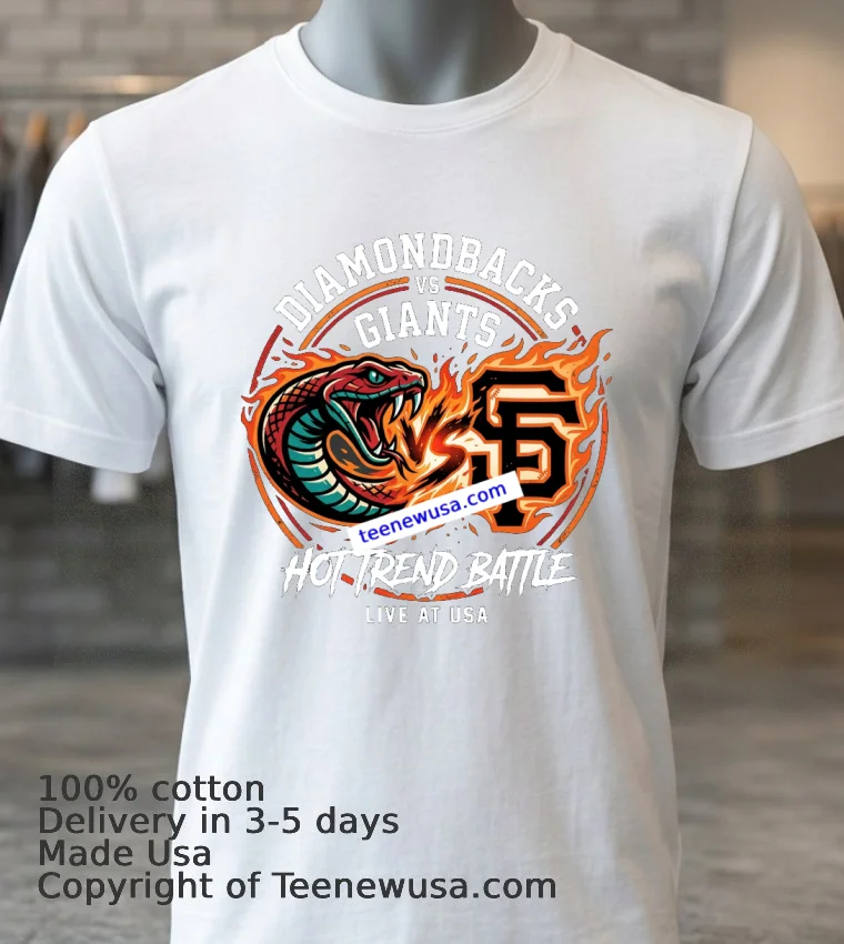 Diamondbacks Vs Giants Fan Sports T Shirt White T Shirt 3