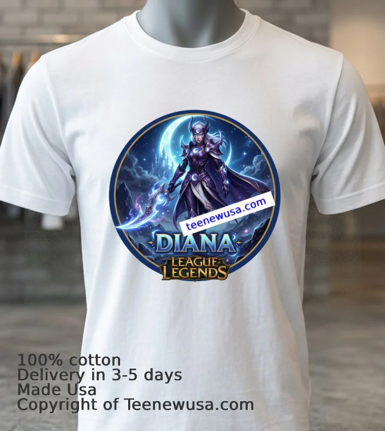 Diana League Of Legends T Shirt White T Shirt 3