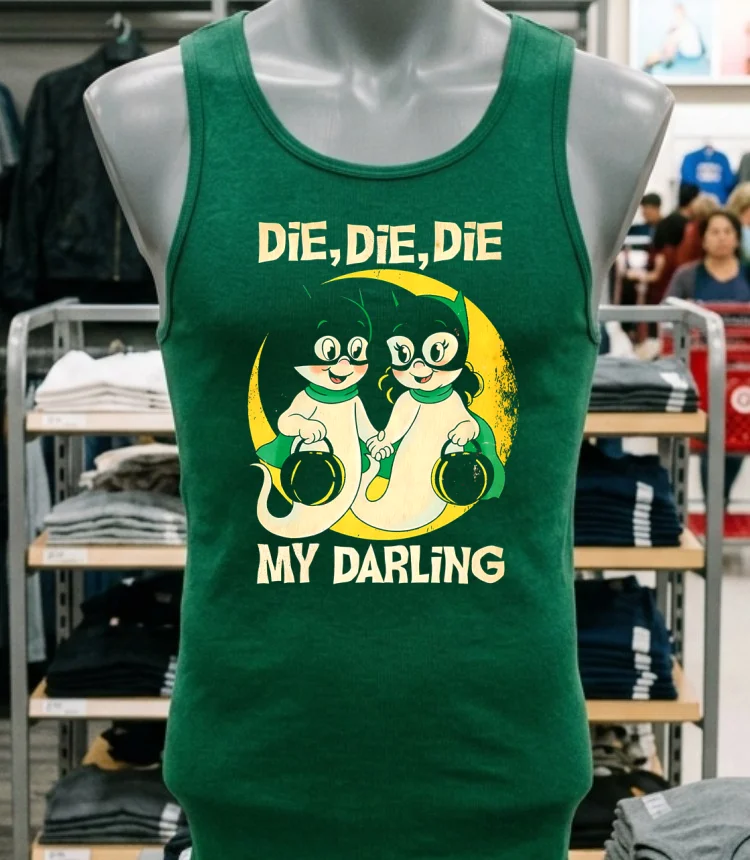 Die Die Die My Darling Halloween Shirt - green-shirt Die Die Die My Darling Halloween Shirt Green Shirt