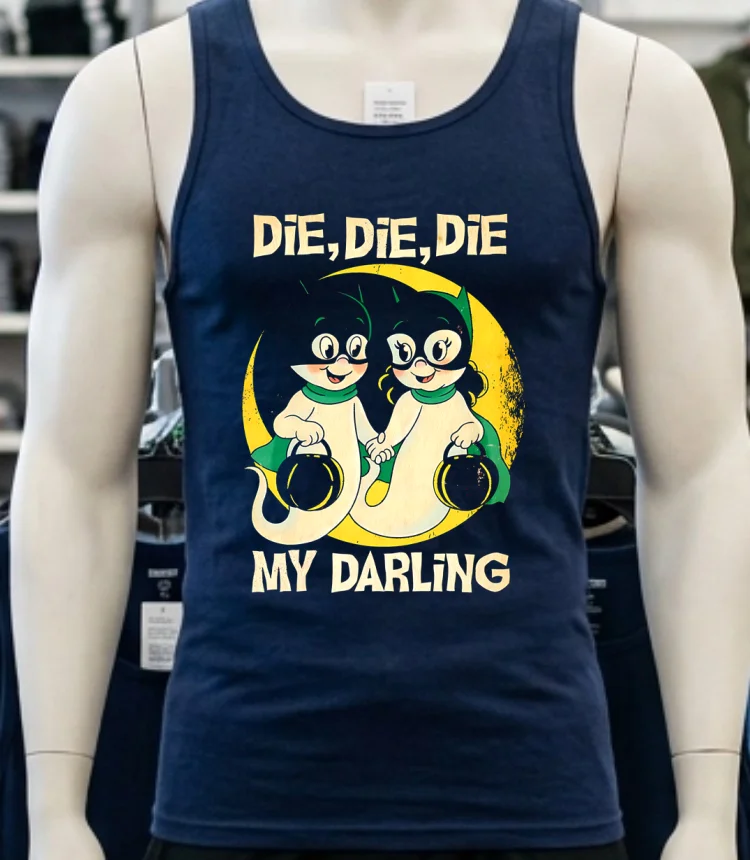 Die Die Die My Darling Halloween Shirt Navy Shirt