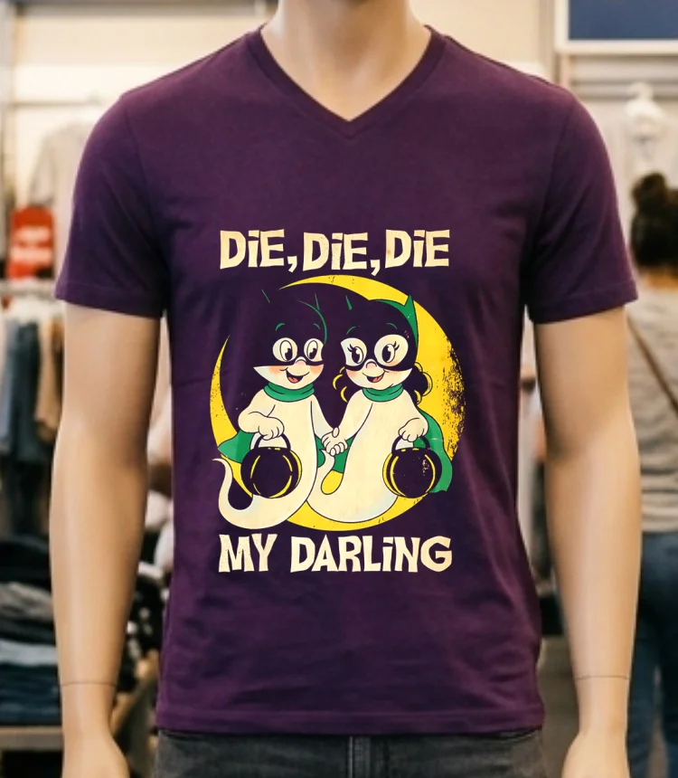 Die Die Die My Darling Halloween Shirt - purple-shirt Die Die Die My Darling Halloween Shirt Purple Shirt