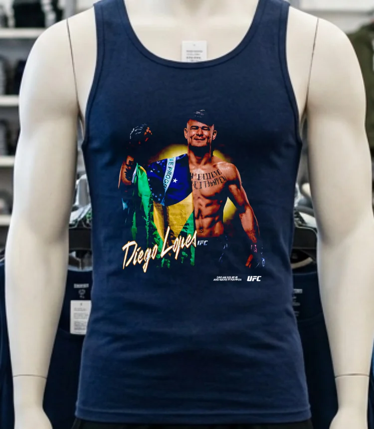 Diego Lopes Make It Happen Boxy Ufc Champion Retro Shirt - navy-shirt Diego Lopes Make It Happen Boxy Ufc Champion Retro Shirt Navy Shirt